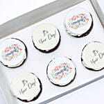 Congrats Cupcake 6 Pcs