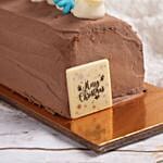 Delicious Christmas Chocolate Log Cake