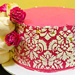Designer Flower Vanilla Cake