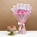 Dual Delight Roses and Cake Surpise