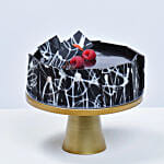 Elegant 10 Roses Bouquet With Chocolate Cake