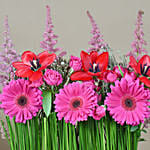 Elegant Gerberas & Tulips Arrangement