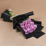 Elegant Plum Roses and Cake Delight