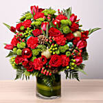 Exotic Flowers Vase Arrangement