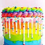 Exquisite Vanilla Rainbow Cake