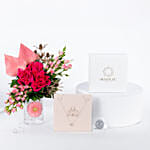 Floral Charm with Necklace