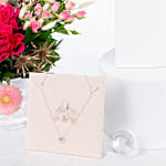 Floral Charm with Necklace