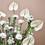 Flower Wooden Tray Arrangement