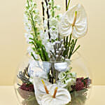 Flowers In Fish Bowl