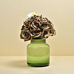 Golden Colored Roses Arrangement