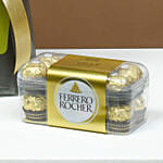 Golden Twilight Roses N Sweet Surprise Combo