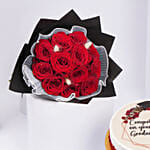 Graduation Celebration Flower & Cake