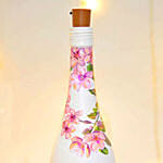 Hand Painted Glass Bottle With Led Light