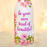 Hand Painted Glass Bottle With Led Light