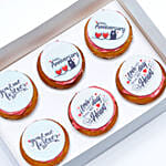 Happy Anniversary Cupcake 6 Pcs