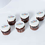 Happy Anniversary Cupcakes 6pcs