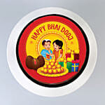 Happy Bhai Dooj Chocolate Cake Half Kg