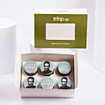 Happy Retirement Blue Theme Cupcake