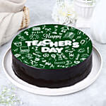 Happy Teachers Day Chocolate Round Cake