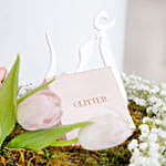 Heart Shape Flowers Arrangement with Jewelry