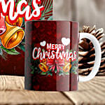 Holly Christmas Wishes Cushion And Mug