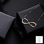 Infinity Name Silver Necklace Silver Color