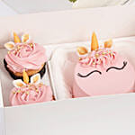 Inspired Bento Cake and Cupcake Duo