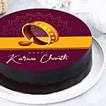 Karwa Chauth Special Chocolate Photo Cake Half Kg