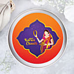 Karwa Chauth Theme Chocolate Cake Half Kg