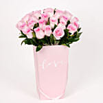 Love Expression with Pink Roses