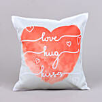 Love Hug Kisses Valentine Cushion