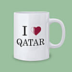 كوب واحد سيراميك يحمل طابع اليوم الوطني القطري