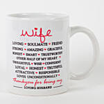 Loving Wife Printed White Mug