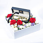 Luxury Musbah - White N Black | Large Edition - Elegance Floral Box