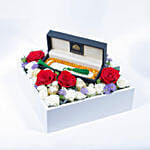 Luxury Musbah - Yellow & Brown - Medium Edition - Elegance Floral Box