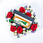 Luxury Musbah - Yellow & Brown - Medium Edition - Elegance Floral Box