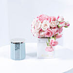 Luxury Noor - Small Candle -Musky Rose - Pink Baby Rose