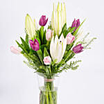 Medley Of Lilies N Tulips