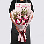 Mixed Roses Flower Bouquet For Mom