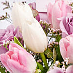 Mom Tender Love Rose And Tulips
