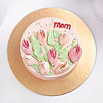 Moms Love Tulips Red Velvet Cake