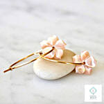 Mother of Pearl Silver Earring Silver Color