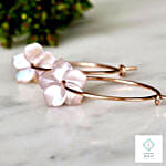 Mother of Pearl Silver Earring Silver Color