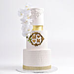 Moulded Ivory Wedding Cake