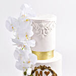 Moulded Ivory Wedding Cake