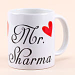 Mr & Mrs Personalised White Mug Set