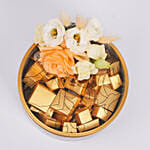 Otantik Home - Gray Chocolate Bowl with Flowers