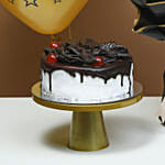 Peachy Rose Ensemble with Black Forest Cake Surprise