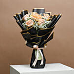 Peachy Rose Ensemble with Black Forest Cake Surprise