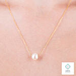 Pearl Silver Necklace Gold Color